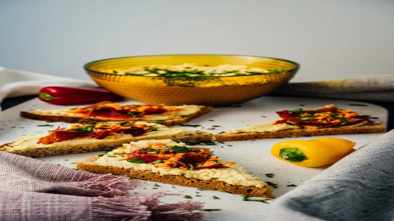 Humus sa slanutkom i bučinim uljem