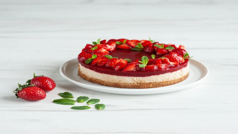 Kolač sa jagodama bez pečenja