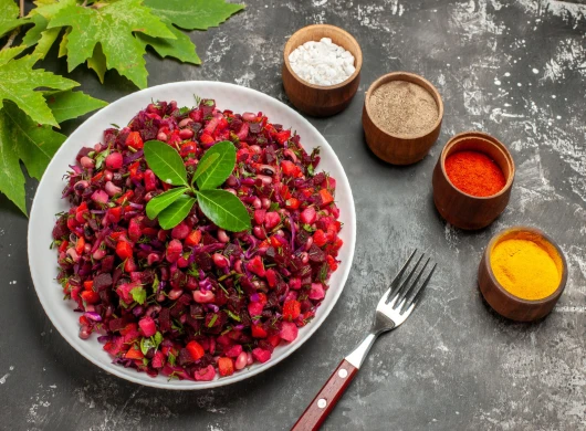 Ruska vinegret salata od cvekle i krompira
