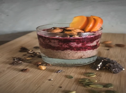 Čokoladni chia puding sa malinama