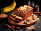 Banana kruh sa orasima bez brašna