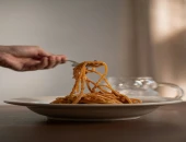 Tjestenina u umaku od feta sira i cvekle