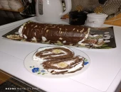 Čokoladni rolat s bananom